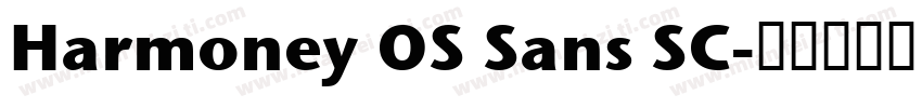Harmoney OS Sans SC字体转换